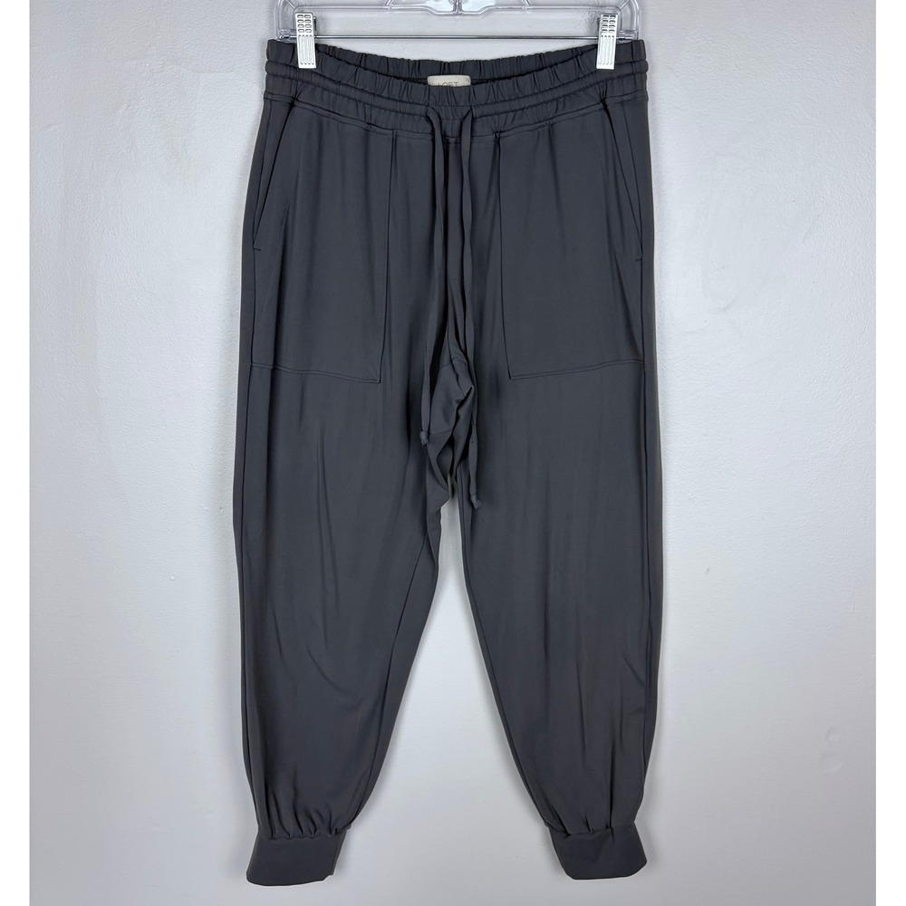LOFT Outlet Jogger‎ Pants Gray High Rise Drawstring Casual Medium